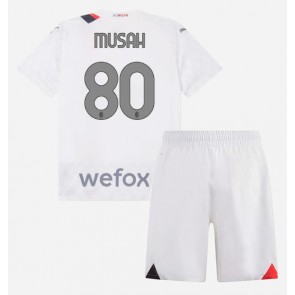 AC Milan Yunus Musah #80 Udebanesæt Børn 2023-24 Kort ærmer (+ korte bukser)